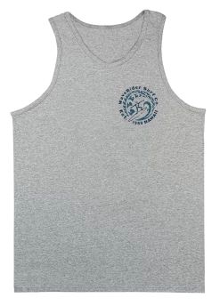Men's TANK TOP - Petro Wave: Grey Heather