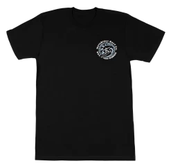 Crew Neck Tee - Petro Wave: Black