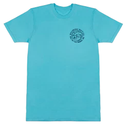 Crew Neck Tee - MAUI Petro Wave: Pacific Blue