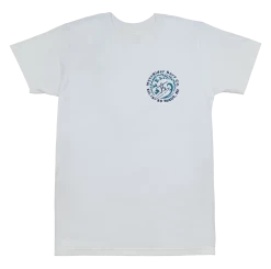 Crew Neck Tee - MAUI Petro Wave: White