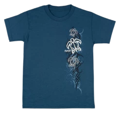 Hawaiian Performance Surfwear® Child's Tee - Tribal Honu: Blue