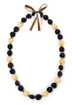 Kukui Nut Lei - Natural: Variety