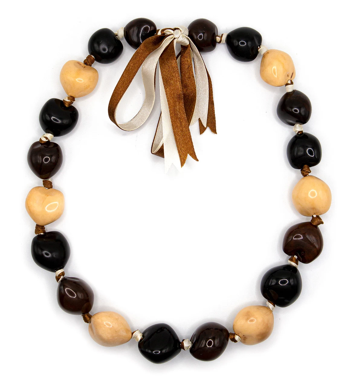 Kukui Nut Choker - Natural: Variety