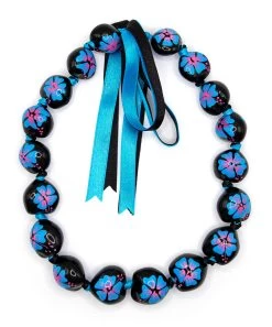 Kukui Nut Choker - Painted: Blue