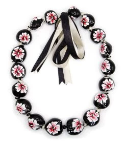 Kukui Nut Choker - Painted: White