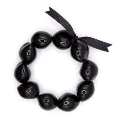 Kukui Nut Bracelet - Natural: Black