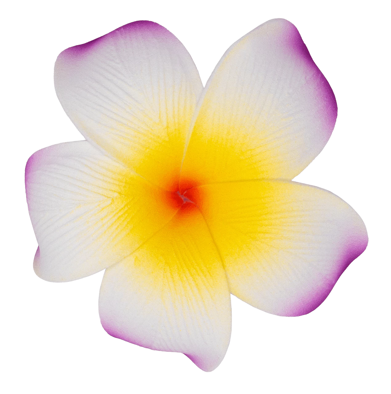 Single Plumeria Clip: Purple
