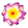 Small Double Plumeria Clip: Purple