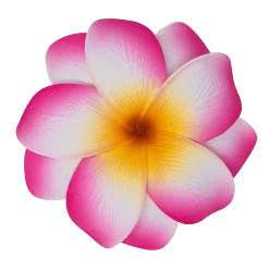 Medium Double Plumeria Clip: Pink