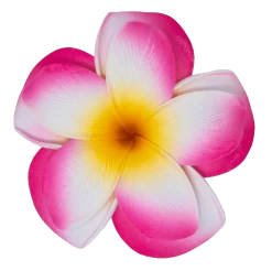 Large Double Plumeria Clip: Pink