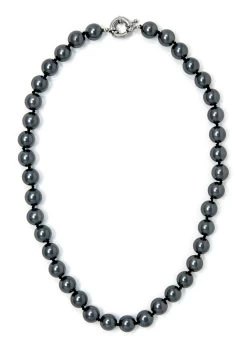 Jewel Of The Sea Mother Of Pearl Necklace: Black