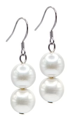 Jewel Of The Sea Mother Of Pearl Earrings: White