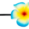 Plumeria Flower Bobby Pins: Blue