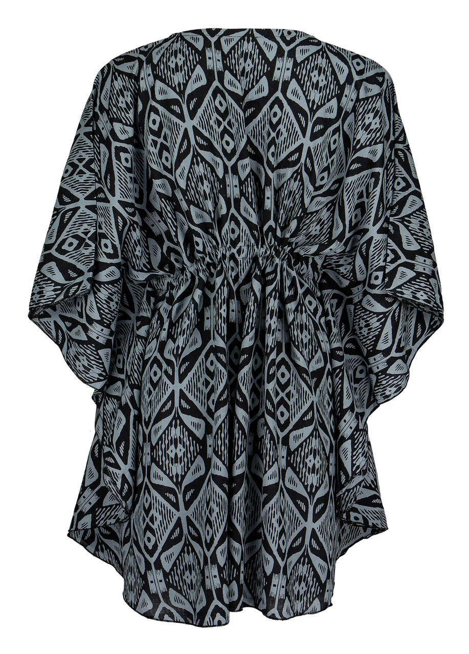 Napua Collection Cover Ups: Batik - Black - Image 2