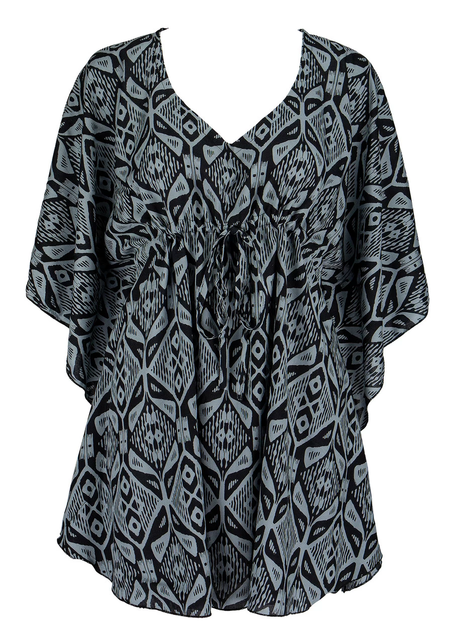 Napua Collection Cover Ups: Batik - Black