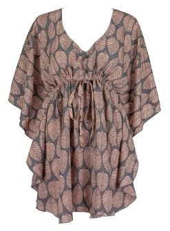 Napua Collection Cover Ups: Mango Leaves - Coral