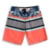Men's Microfiber Board Shorts - Tri-Band Orange