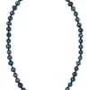 Freshwater Pearl Necklace 18": Black