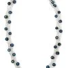 Twisted Torsade Freshwater Pearl Necklace: Black