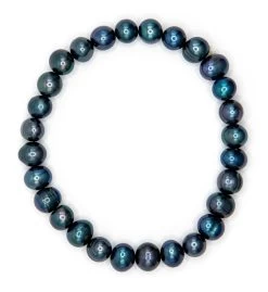Freshwater Pearl Bracelet: Black