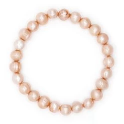 Freshwater Pearl Bracelet: Coral