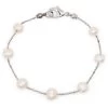 Floating Freshwater Pearl Bracelet: White