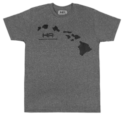 Hawaiian Athletics® Sports Tee - Islands: Charcoal Heather