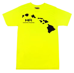 Hawaiian Athletics® Sports Tee - Islands: Safety Yellow