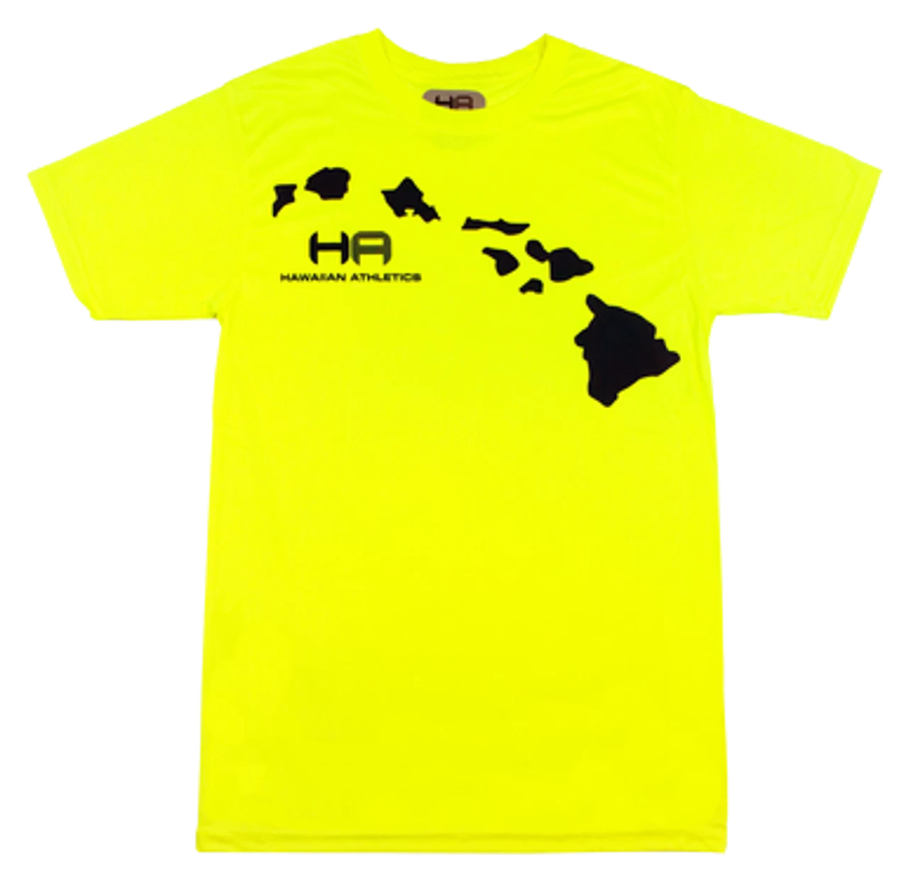 Hawaiian Athletics® Sports Tee - Islands: Safety Yellow