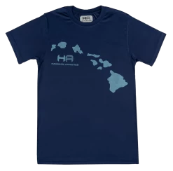 Hawaiian Athletics® Sports Tee - Islands: Navy
