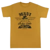 Crew Neck Tee - MAUI Aloha State: Gold