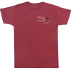 Crew Neck Tee - Palm Map: Maroon Heather
