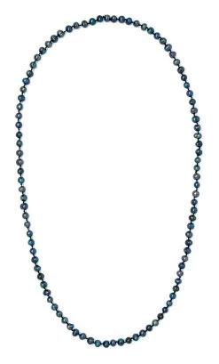 Freshwater Pearl Necklace 32": Black
