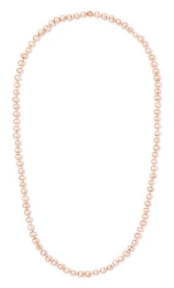 Freshwater Pearl Necklace 32": Coral
