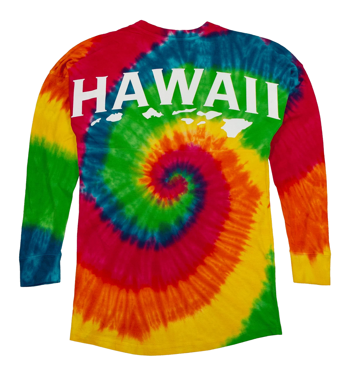 Hawaii Tie Dye UNISEX Long Sleeve Jersey Tee: Moondance - Image 2