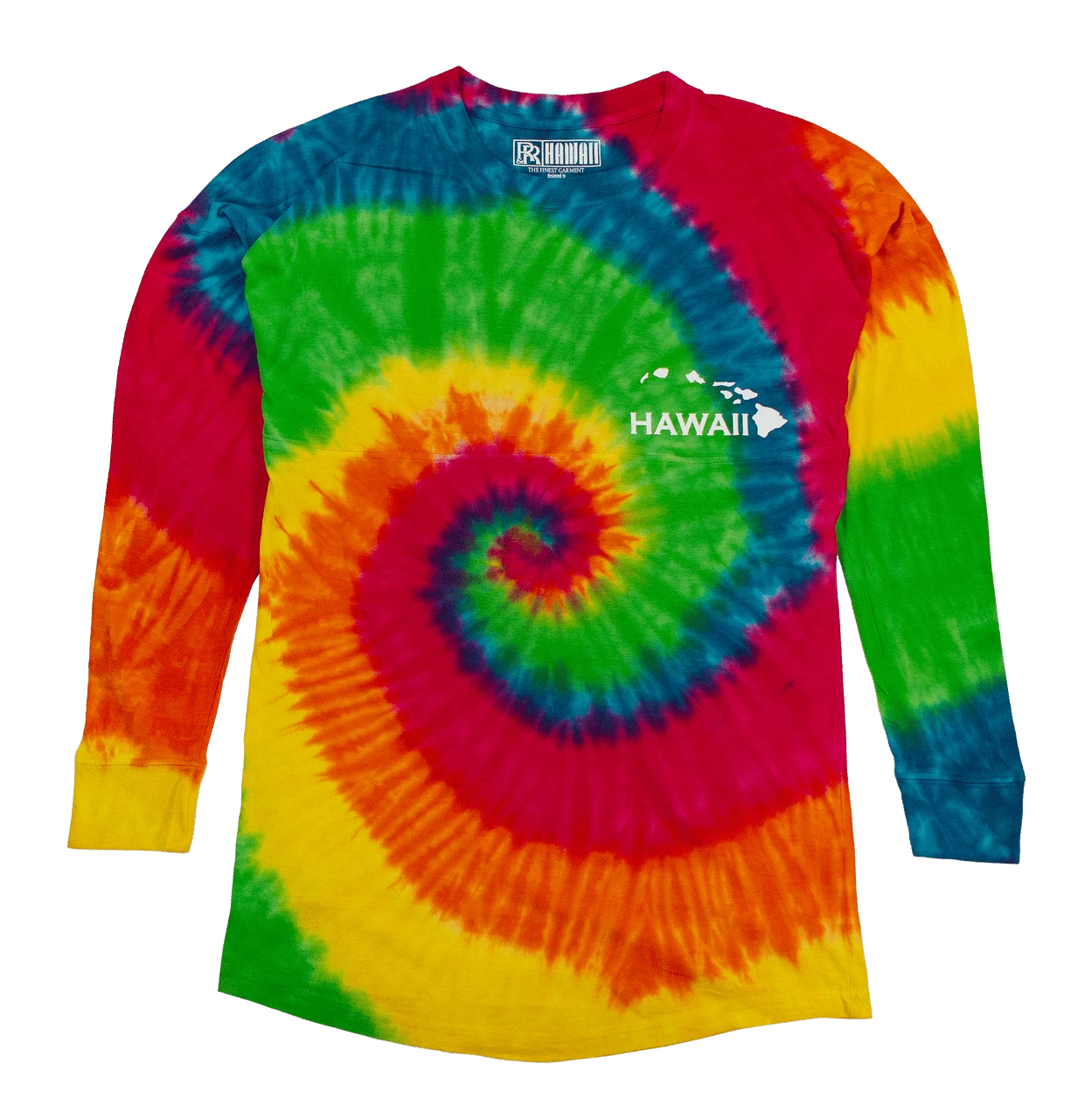Hawaii Tie Dye UNISEX Long Sleeve Jersey Tee: Moondance
