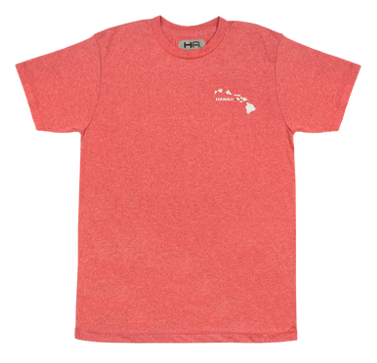 Hawaiian Athletics® Sports Tee - Islands Pocket: Red Heather