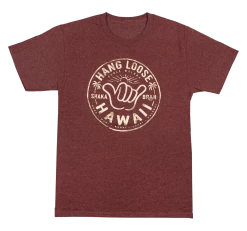 Hawaiian Performance Surfwear® - Shaka Brah: Maroon Heather