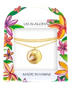 Liv-N-Aloha® Gold Wave Necklace