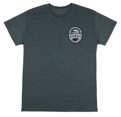 Crew Neck Tee - Waikiki Beach: Charcoal Heather