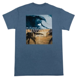 Hawaiian Performance Surfwear® - Hawaii Pipeline: Blue Heather