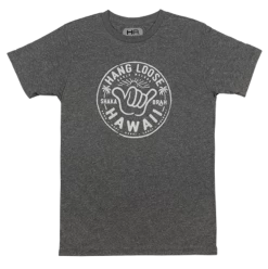 Hawaiian Athletics® Sports Tee - Shaka Brah: Charcoal Heather