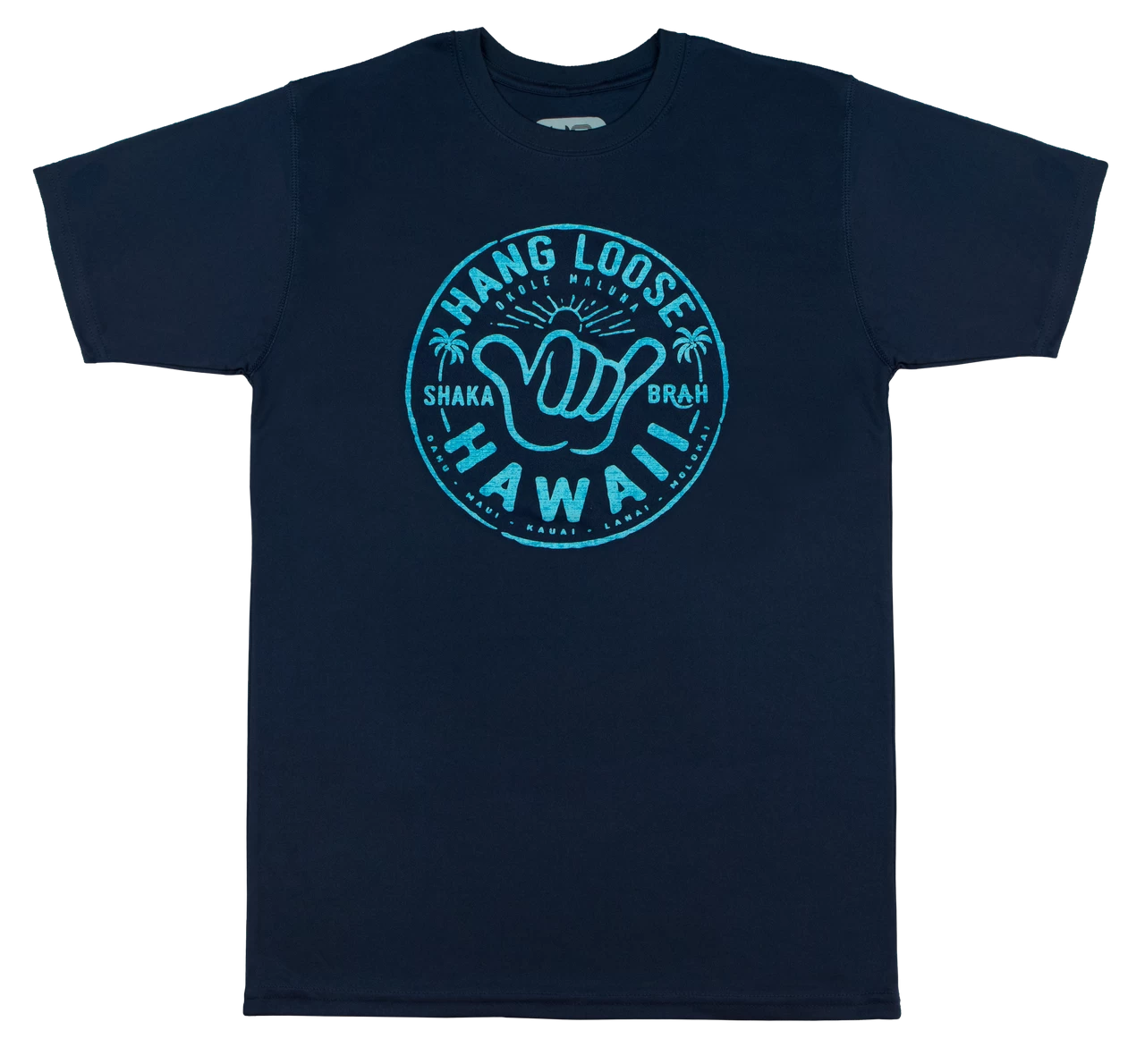 Hawaiian Athletics® Sports Tee - Shaka Brah: Navy