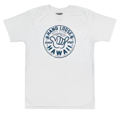 Hawaiian Athletics® Sports Tee - Shaka Brah: White