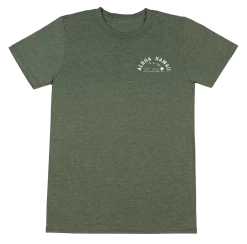 Crew Neck Tee - Tropic: Green Heather