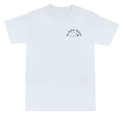 Crew Neck Tee - MAUI Tropic: White