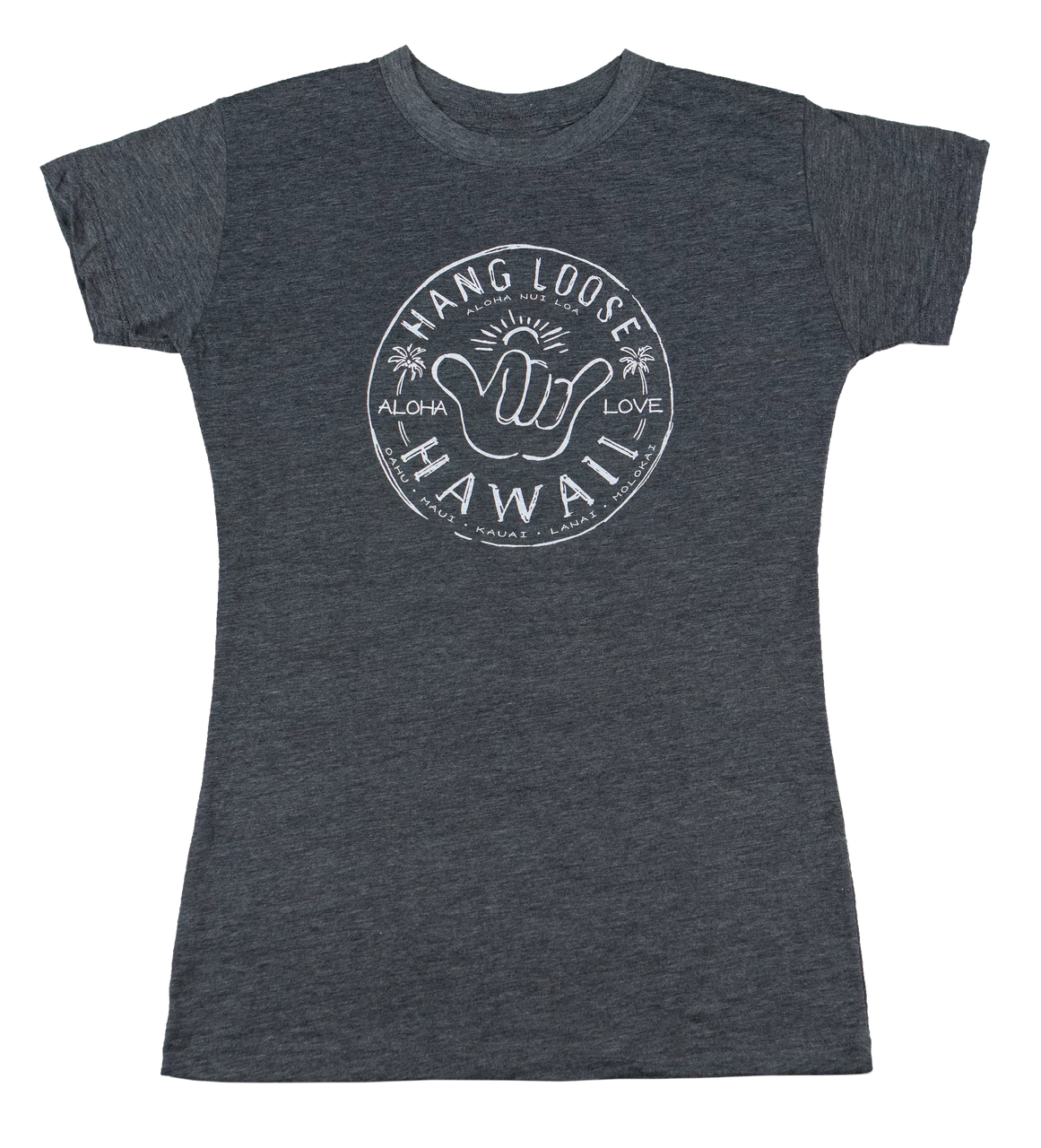 Island Girl® Surf Tee - Hangloose: Charcoal Heather