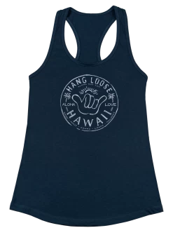 Island Girl® Racerback Tee - Hangloose: Indigo Blue