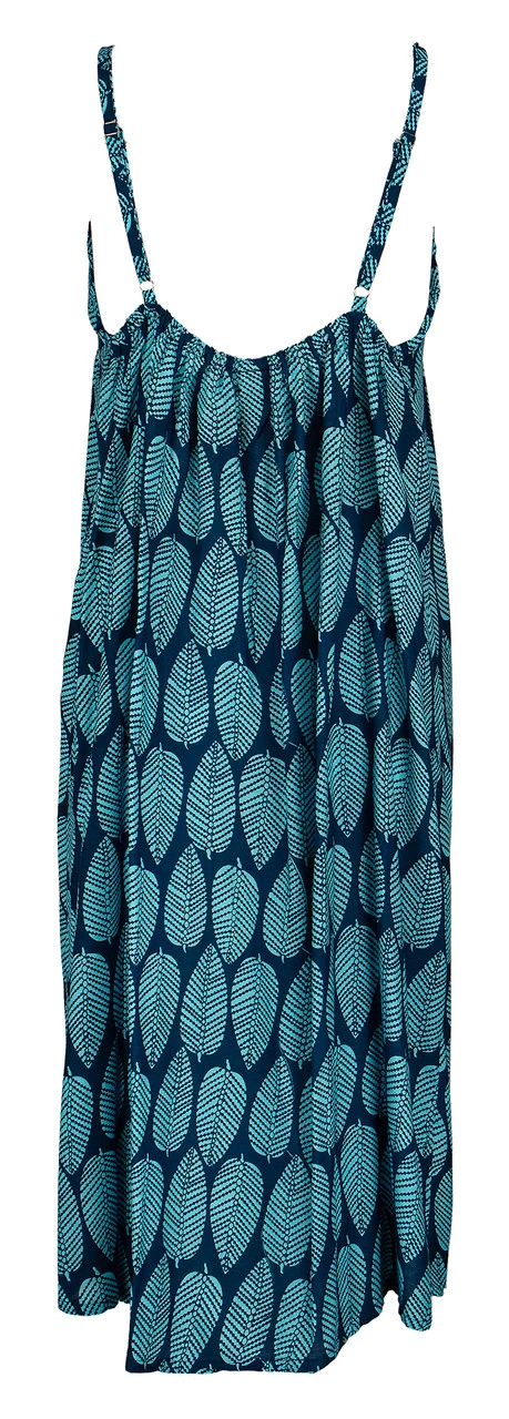 Napua Collection Sundress: Mango Leaves - Blue - Image 2