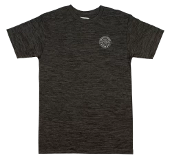 Hawaiian Athletics® Sports Tee - Shaka Pocket: Space Black